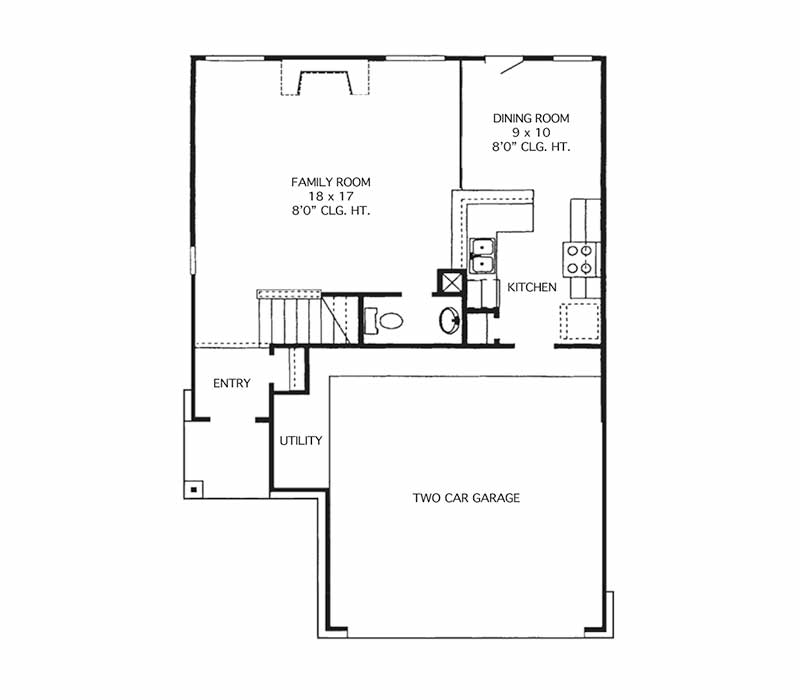 Green Floor Plan - First Floor